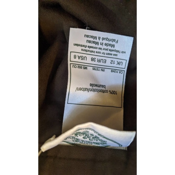 Laura Ashley Brown Maxi Skirt Cotton Size 12 (Runs Small) NWT - Picture 8 of 14